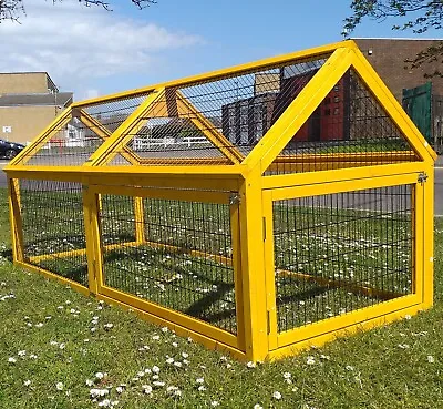Stand Alone 2 Meter Run For Chickens Rabbits Ducks Guinea Pigs Thick Wire • £139.99