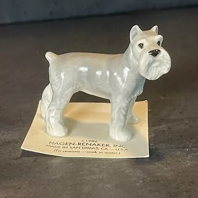 Hagen Renaker Schnauzer #898 On Original Paper Card Miniature Dog Figurine • $19.65