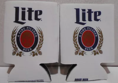 Lot Of 2 MILLER LITE BEER CAN COOLER COOZIE COOLIE KOOZIE HUGGIE  • $9.99