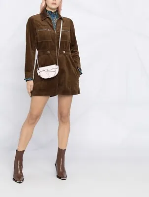 Women Brown Corduroy Jumpsuit Romper Playsuit Size 10 • $100