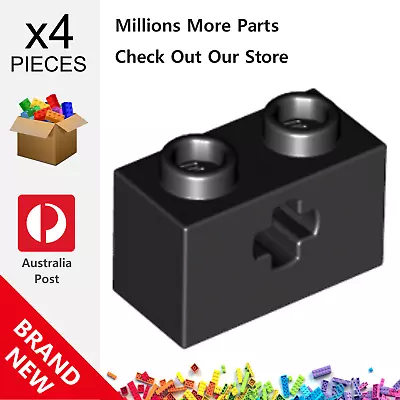 4x Genuine LEGO™ - Technic Brick 1 X 2 With Axle Shaft - 32064 31493 New Parts • $4.90