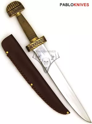 10th Century Handmade Full Tang High Carbon Steel Viking Hunting Seax Dagger • $179