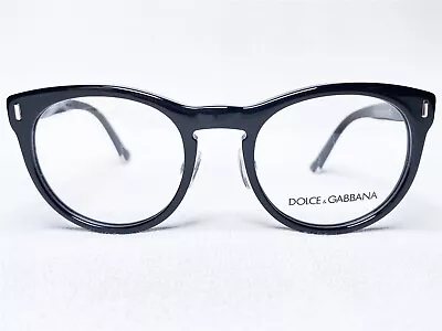 NEW Dolce & Gabbana DG3240 501 Mens Black Round Eyeglasses Frames 51/20~140 • $119.99