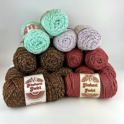 U-PICK Vtg Elefant Twist Macramé Textured Yarn Herculon Olefin Cord 50 Yds 5MM • $7.99