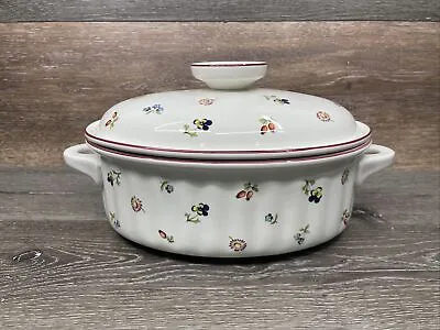 Villeroy & Boch Germany Petite Fleur Oval Covered Casserole Baking Dish 3 Qt • $134.10