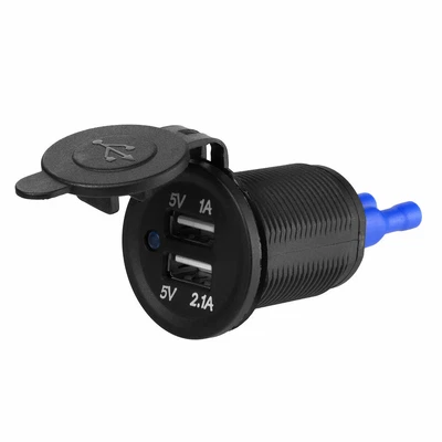$11.99 • Buy Universal Car USB Port Cigarette Lighter Socket Plug LED Voltmeter Waterproof