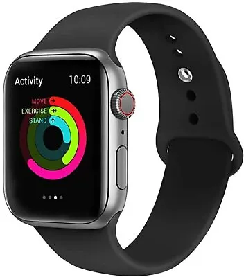 $6.95 • Buy For Apple Watch Wrist Band 6 5 4 3 2 1 SE Silicone Sports Strap 38/40/41/42/44mm