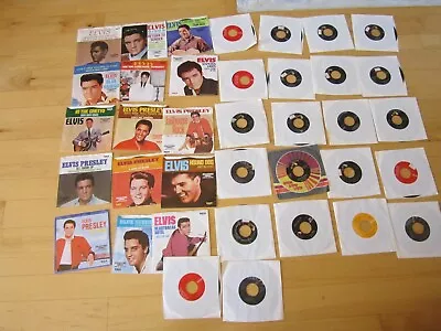 Huge Lot 37 Elvis Presley Vinyl 45's • $49.99