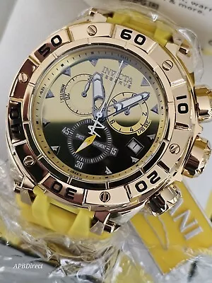 Invicta - RIPSAW - Reserve - Swiss ETA G10.212 - Yellow MIRRORED Dial Mens Watch • $189.90