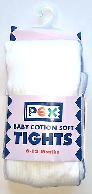 £5 • Buy 6-12 Months PEX Baby Girls White Tights Winter Warm High Quality Cotton Tights
