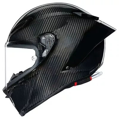 Motorcycle Helmet Full Face Pista GPRR Racing MotoGP Gloss Black Carbon Style • $419