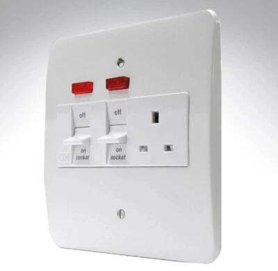 £45 • Buy MK K5011WHI Cooker Control Unit With Neons Larger Metal Plate Type*