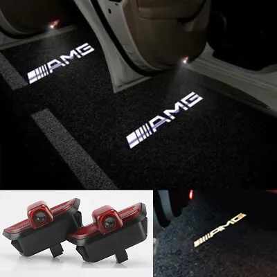 2x LED Car Door Welcome Projector Lights For Mercedes-Benz C Class W204 C63AMG • $18.95