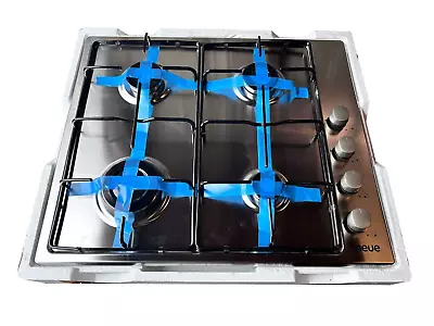 199 Neue NHW6LX 60cm Gas Hob With Metal Supports Stainless Steel • £49.99