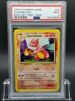 $74.99 • Buy PSA 10 GEM MINT Charmeleon Base Set 1999-2000  4th Print  Pokemon Card 24/102 -8