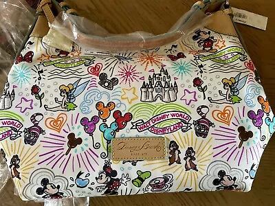 NWT Disney Parks Dooney And Bourke Sketch Lg-Large Erica Champsac Bag Nylon! • $199.95