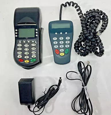 Hypercom T4205 Transaction Terminal Credit Card Process Machine W Keypad P1300 • $1