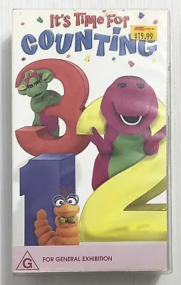 Barney It’s Time For Counting VHS Video Tape Village Roadshow Songs. Rare • $14.95