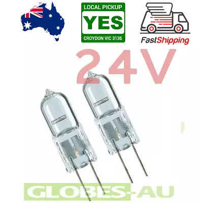 2x 24V 10W 20W G4 HALOGEN BULBS Light Globes Fire Safety Emergency BiPin JC • $9.88