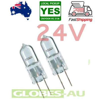 2x 24V 10W 20W G4 HALOGEN BULBS Light Globes Fire Safety Emergency BiPin JC • $9.88