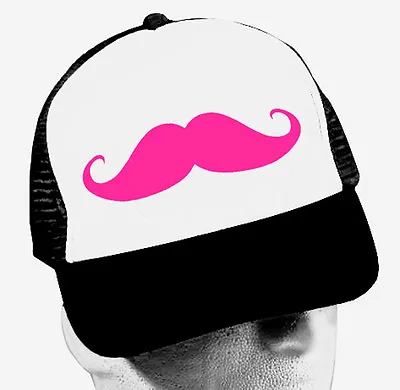 $12.50 • Buy MUSTACHE TRUCKER HAT Moustache Mesh Cap Funny Snapback Hipster YOLO Girls Men  