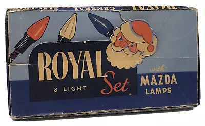 Vintage Royal Electric Co Mazda Christmas Tree String Lights Display Box ONLY • $19.99