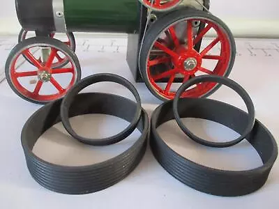 £7.49 • Buy Rubber Tyres For Mamod TE1A Traction Engines - Set Of 4 #2