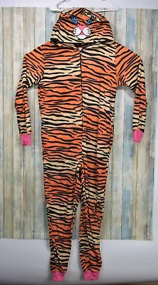 $19.98 • Buy Women's Tiger One Piece Pajama Halloween Costume Size L Union Suit Body Candy