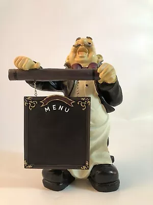 Waiter Menu Holder Detailed Sculpture Restaurant Store Home Kitchen Decor • $59.99