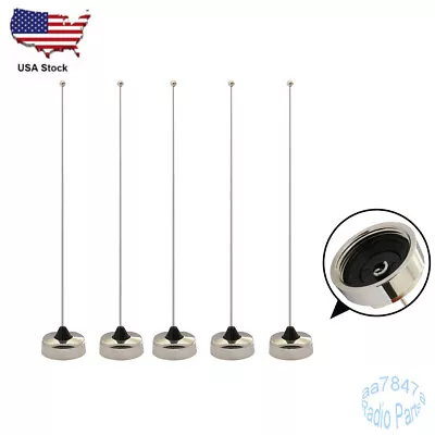 5x VHF Whip NMO Mount Antenna For Car Mobile Radio 136-155 MHz • $39.99