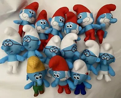 McDONALDS HAPPY MEAL TOY - 15x SMURFS SOFT TOYS Party Bag Gifts  (2022) • £4.99