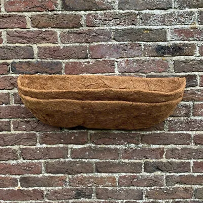 Pack Of 2 Extra Deep Garden Co-Co Wall Basket Planter Coco Trough Liner 60cm • £10.99