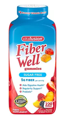 Vitafusion Fiber Well Gummies (220 Ct.) EXP JAN 2024 - FREE SHIPPING • $24.98