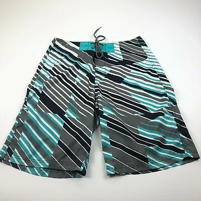 $16.65 • Buy Oakley 31 Blue White Mens (Actual 31W) Board Beach Surf Swim Shorts