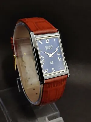 Seiko Slim Quartz New Battery Japanese Roman Dial Men's Wrist Watch SQ32 • £18.95