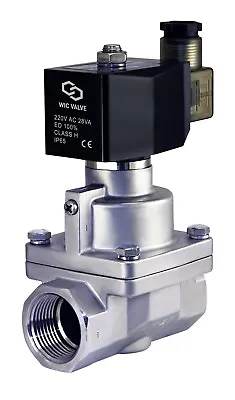 $185.99 • Buy 1  Inch High Pressure Stainless Steel Electric Solenoid Steam Valve 220V AC