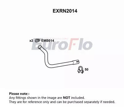 Exhaust Pipe Fits RENAULT R5 1.0 Front 85 To 87 C1C700 EuroFlo Quality New • $20.73