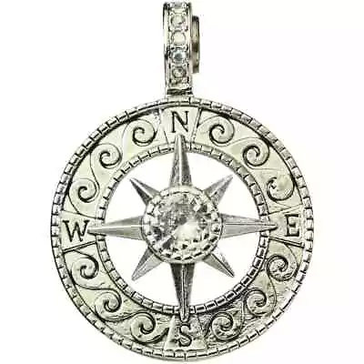 KIRKS FOLLY Home Compass Rose Magnetic Enhancer  Sterling Silvertone • $27.95