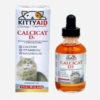 Calcicat D3 - Bone Support - Liquid Supplement • $12