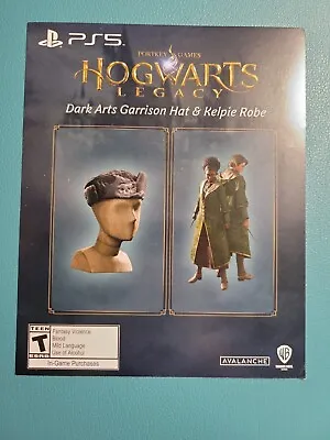 Hogwarts Legacy Dark Arts Garrison Hat & Kelpie Robe DLC Card PlayStation 5 PS5 • $160