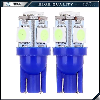 2X Aqua Ice Blue LED License Plate Tag Light Bulbs T10 158 168 194 192 2825 W5w • $8.39