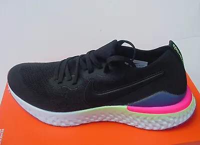 Nike MEN'S Shoe Black Epic React Flyknit 2 BQ8928-003 Sz 10 NoLid • $175.76