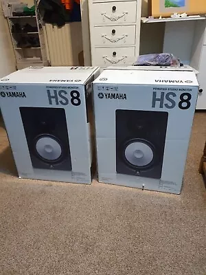 🔥 Yamaha HS8 Active Studio Monitor Pair Of Speakers 🔥 • £599