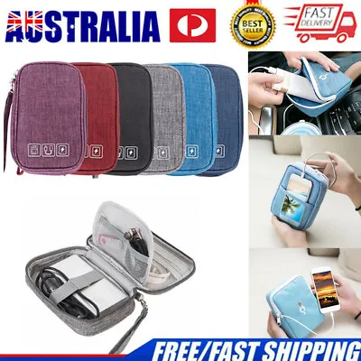 $10.35 • Buy Travel Electronic Accessories Cable Organizer Bag USB Charger Storage Case Pouch