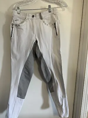 $85 • Buy Ladies White Pikeur Full Seat Breeches, Size 26. Very Good Used Condition!