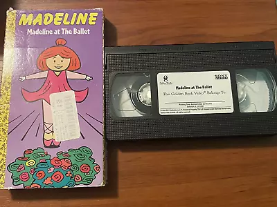 Madeline At The Ballet Golden Books VHS 1993 Cartoon Tape Vintage Sony Wonder • $7.99