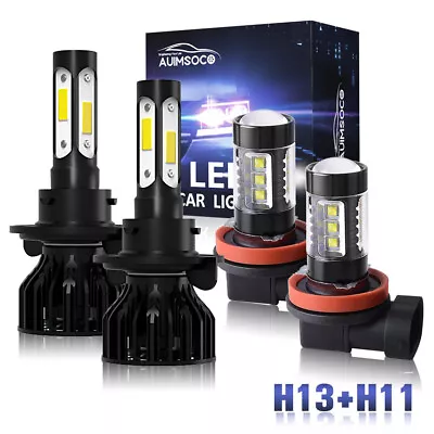 For Ford Mustang 2007-2012 6000K Combo LED Headlight High/Lo Fog Light Bulbs Kit • $49.99