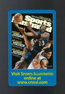 Michael Jordan 2002 Sports Illustrated Promo Sports Events Calendar Card (K) • $6.99