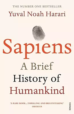 Sapiens A Brief History Of Humankind By Yuval Noah Harari Paperback Book • $39.99