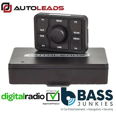 Autoleads ADI-100 Universal DAB DAB+ AUX In Car Add On DAB Receiver & Aerial • £39.99